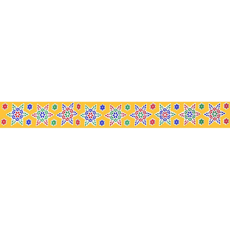 Festival Kolam Sticker Color Border - set of 5