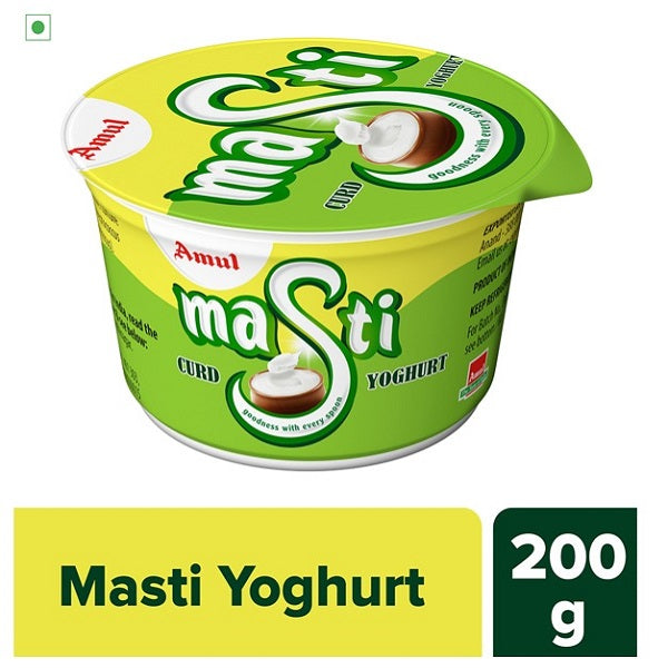 Amul Masti Natural Set Yogurt - 200 g (Chilled)
