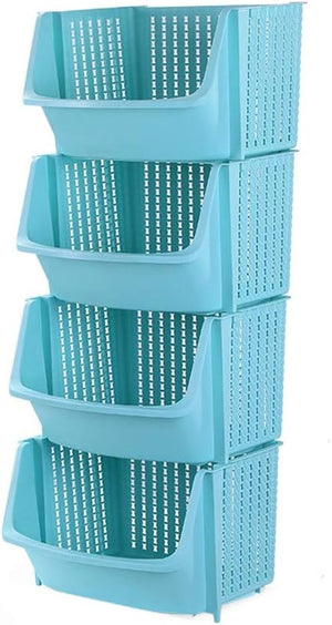 Asial Rack Asian Smart Storage Rack Basket - Set of 4
