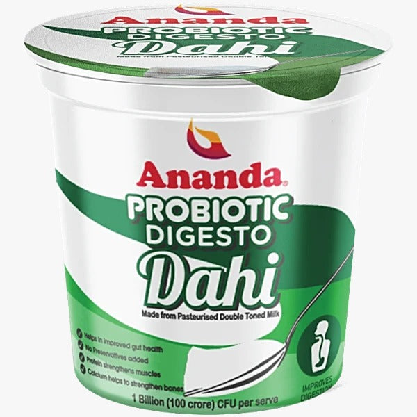 Ananda Fresh Probiotic Dahi / Yoghurt - 380 ml  (Chilled)