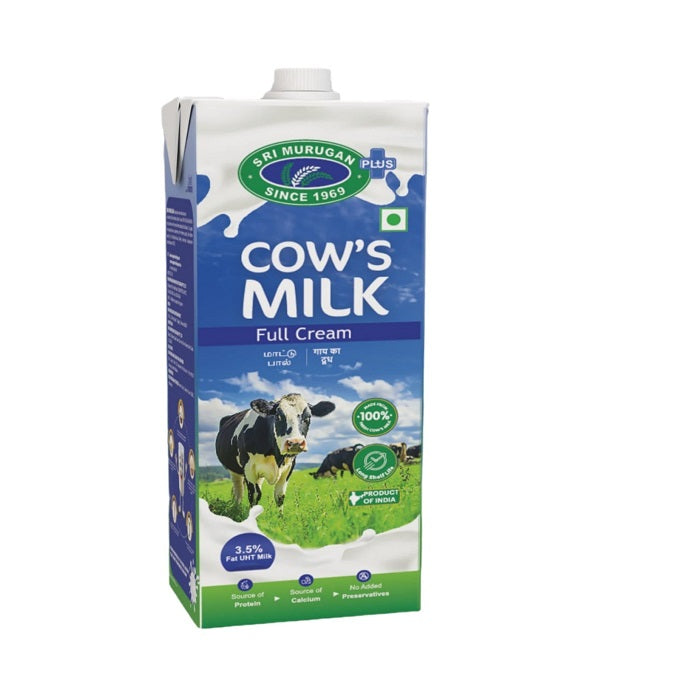 Sri Murugan UHT Cows Milk - 12 x 1 L