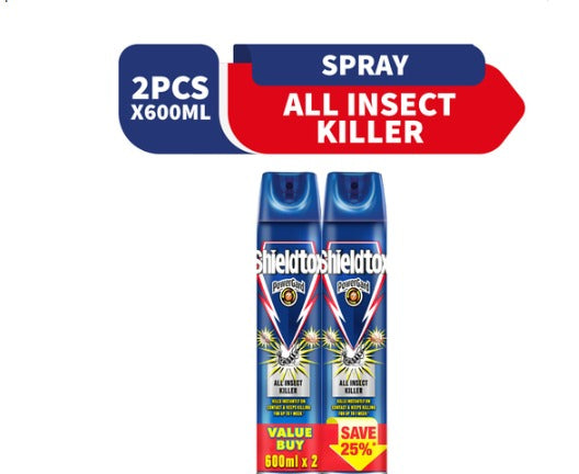 Shieldtox All Insect Killer Power Guard - 2 x 600 ml