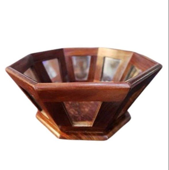 Rose Wood Tableware Fruit Basket Tray