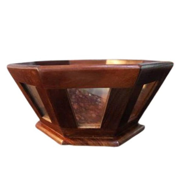 Rose Wood Tableware Fruit Basket Tray