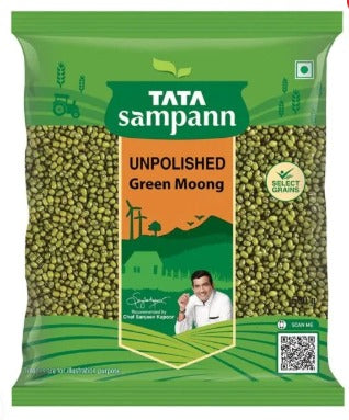 Tata Sampann Unpolished Green Moong Dal Whole - 1 Kg
