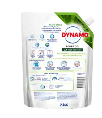 DYNAMO Plant Based Odor Removal Liquid Detergent Refill - 2.4 Kg