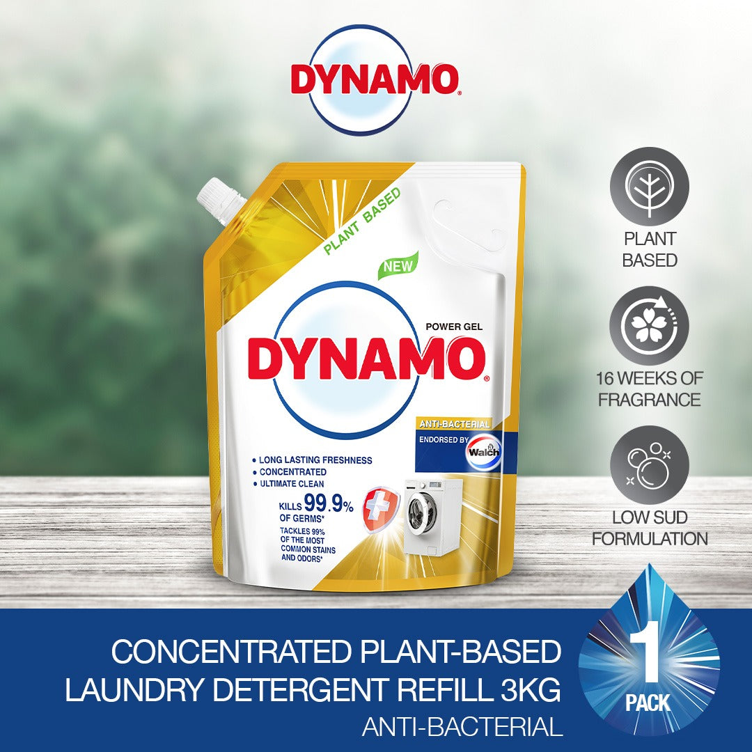 DYNAMO Plant Based Anti Bacterial Liquid Detergent Refill - 2.2 Kg