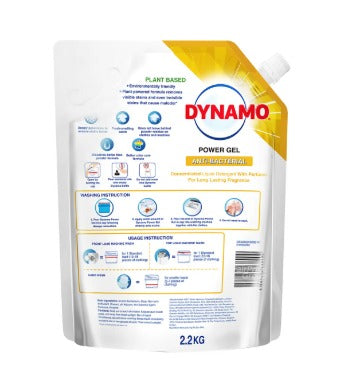 DYNAMO Plant Based Anti Bacterial Liquid Detergent Refill - 2.2 Kg
