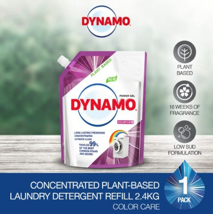 DYNAMO Plant Based Color Care Liquid Detergent  Refill -2.4 Kg