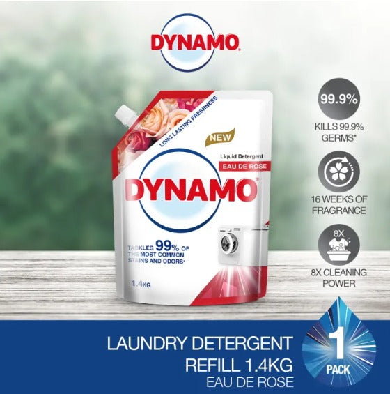 DYNAMO Eau De Rose Liquid Detergent Refill - 1.4 Kg