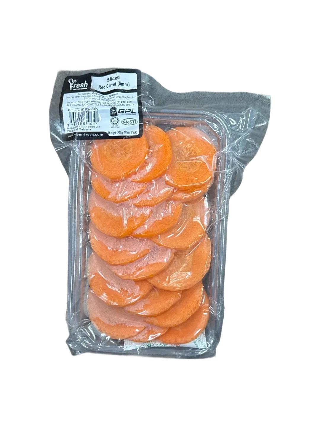 MR Fresh Sliced Red Carrot (5mm) - 200 g
