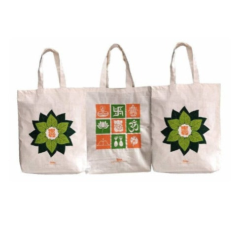 Festive Gift Cotton Bags - Set Of 3