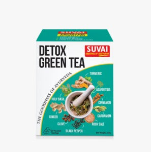 Suvai Ayurvedic Detox Green Tea - 62.5 g (2.5 g x 25 Bags)