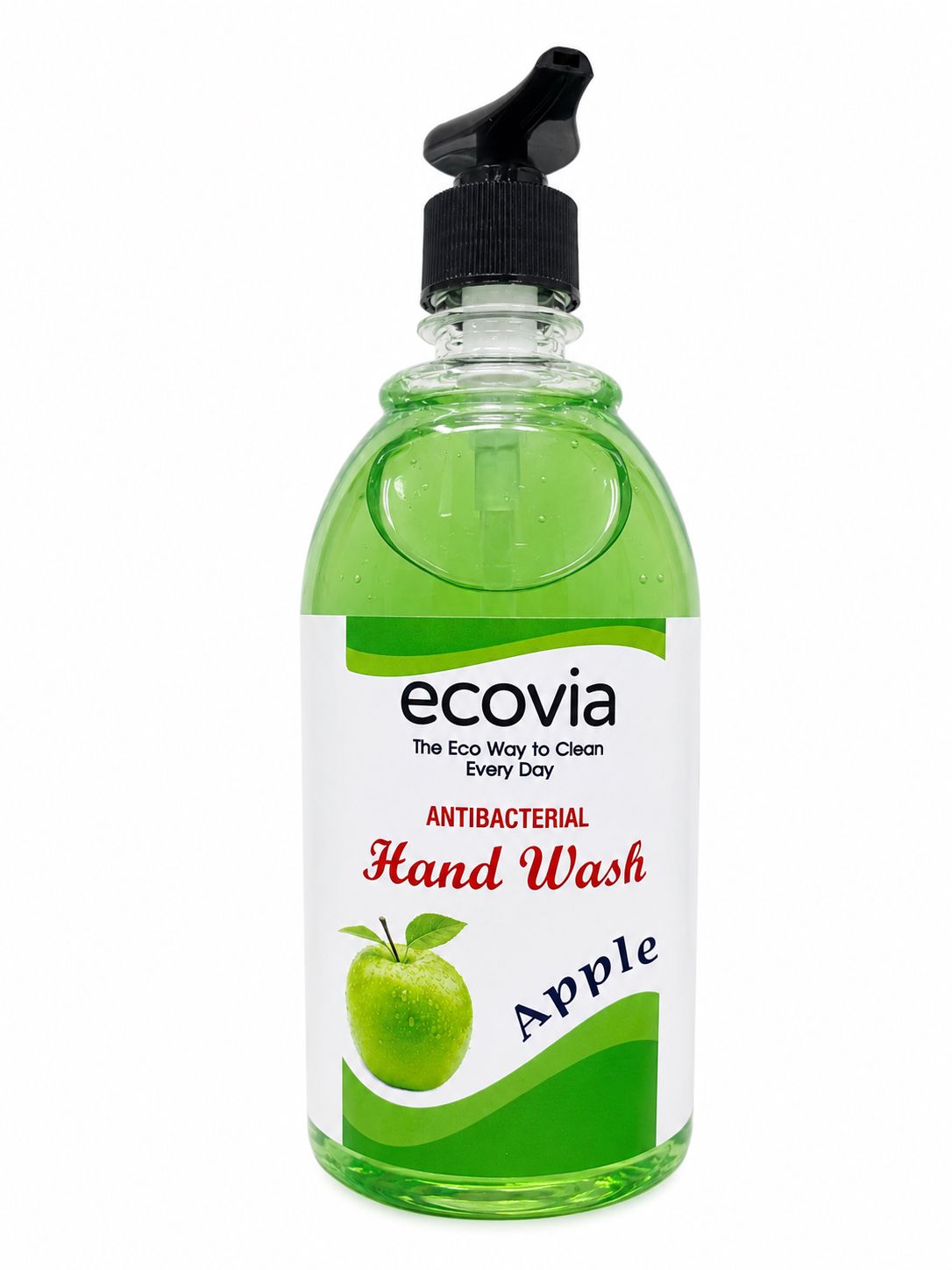 Ecovia Eco-Friendly Anti Bacterial Handwash Liquid Green Apple - 650 ml