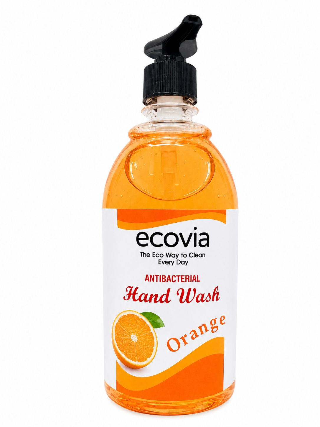 Ecovia Eco-Friendly Anti Bacterial Handwash Liquid Orange - 650 ml
