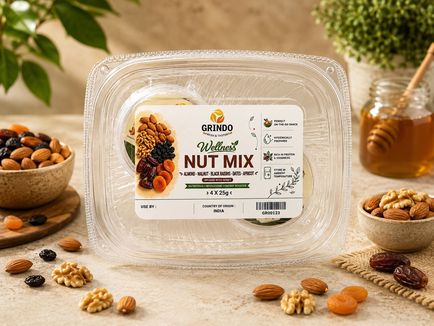 Grindo Wellness Nut Mix - 4 X 25 g