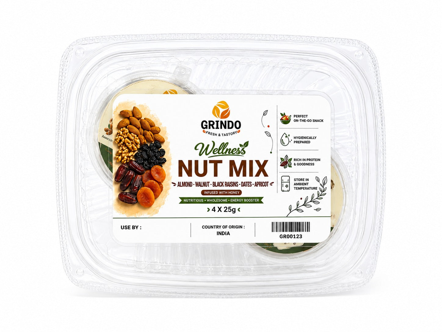 Grindo Wellness Nut Mix - 4 X 25 g