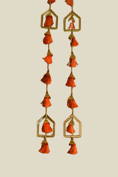 Festival Fancy Door hanging Orange - set of 2