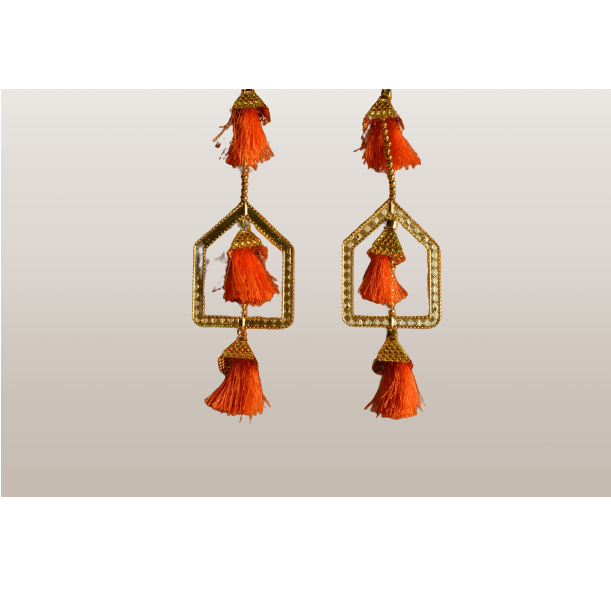 Festival Fancy Door hanging Orange - set of 2