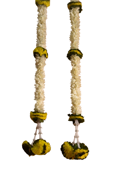 Artificial Jasmine Garland for Decoration Hanging  - 4 Feet