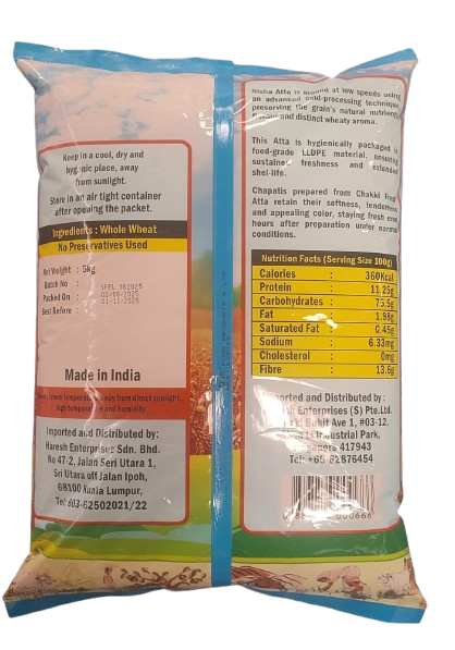 Nisha Chakki Fresh Atta - 5 kg