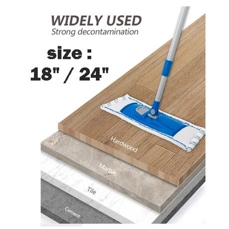 Dust Mop / Industrial Cotton Mop / Industry Mop / Mop Lantai /(MICROFIBER) - 1 Pc