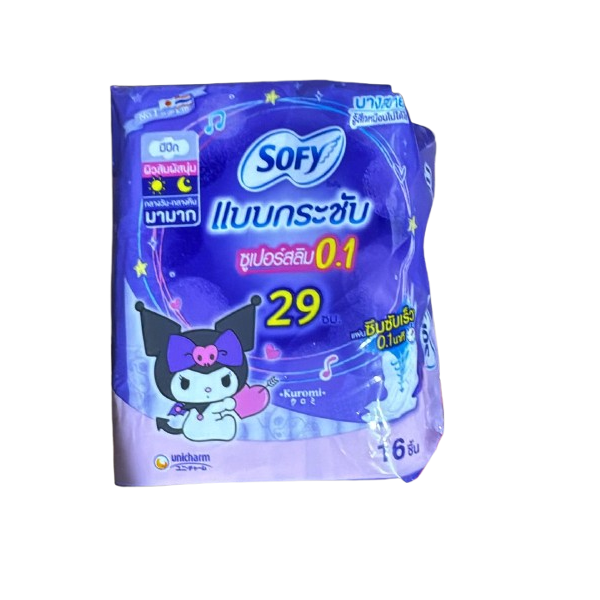 Sofy Body Fit Day & Night (Super Ultra Slim 0.1) 29 Cm Sanitary Napkins - 16 Pc
