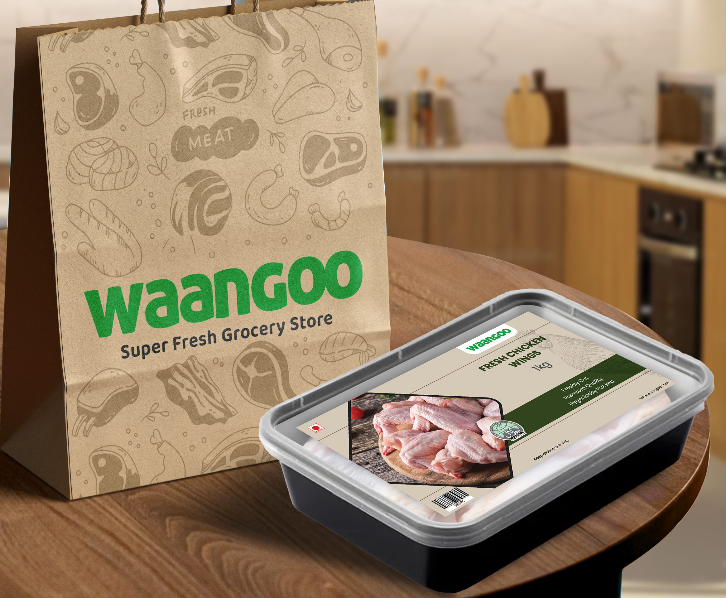 Fresh Chicken Wings - 1 Kg