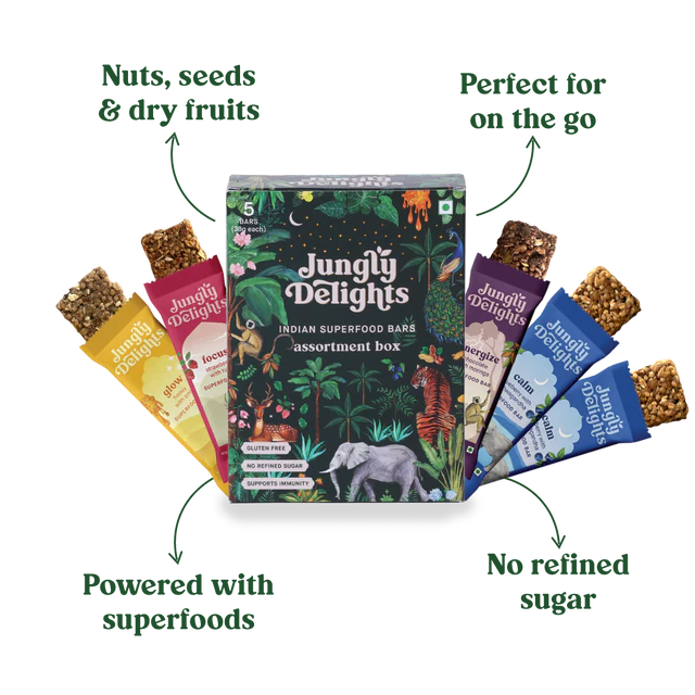 Jungly Delights Variety Box Superfood Bars - 1 Box