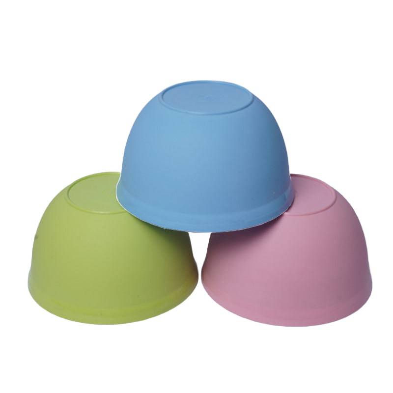 Plastic Bowl Set Multi Color Round - Set Of 4