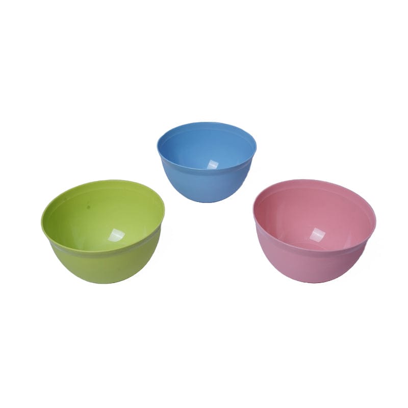 Plastic Bowl Set Multi Color Round - Set Of 4