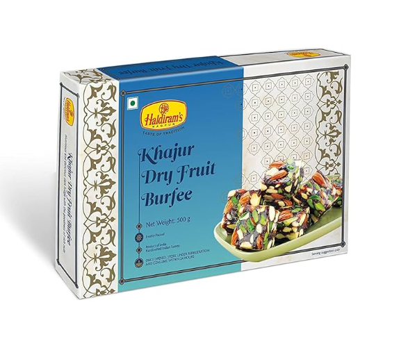 Haldiram's Fresh Khajur DryFruit Burfee (Festive Special) - 250 g