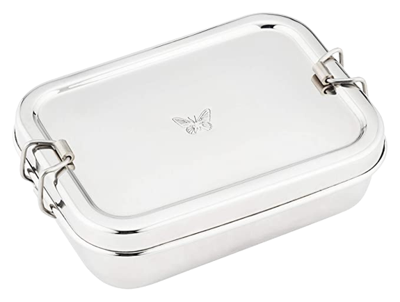 Butterfly Diamond Stainless Steel Lunch Box - 1 Pc