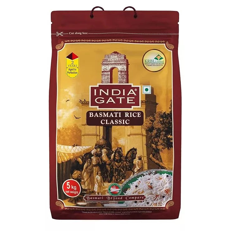 India Gate Classic Basmati Rice - 5 Kg