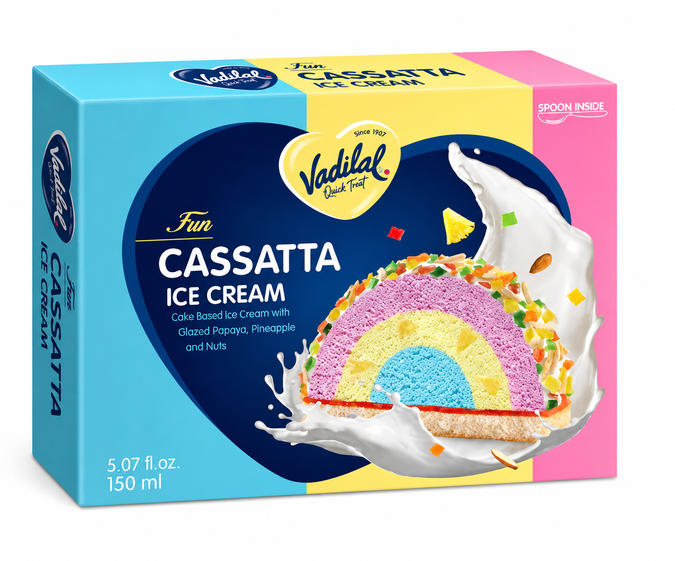 Vadilal Ice Cream Fun Cassatta (Chilled) - 150 ml
