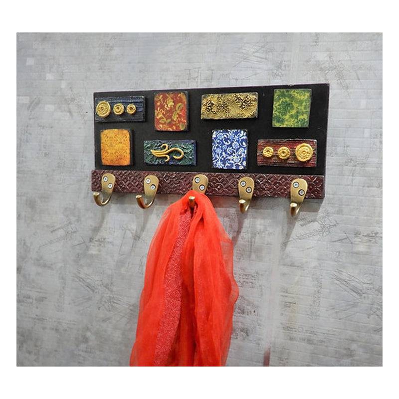 Wall Hooks Key Holder Wall Decor Mural , Cloth Hangers, Elegant Home Utility - 1 Pc