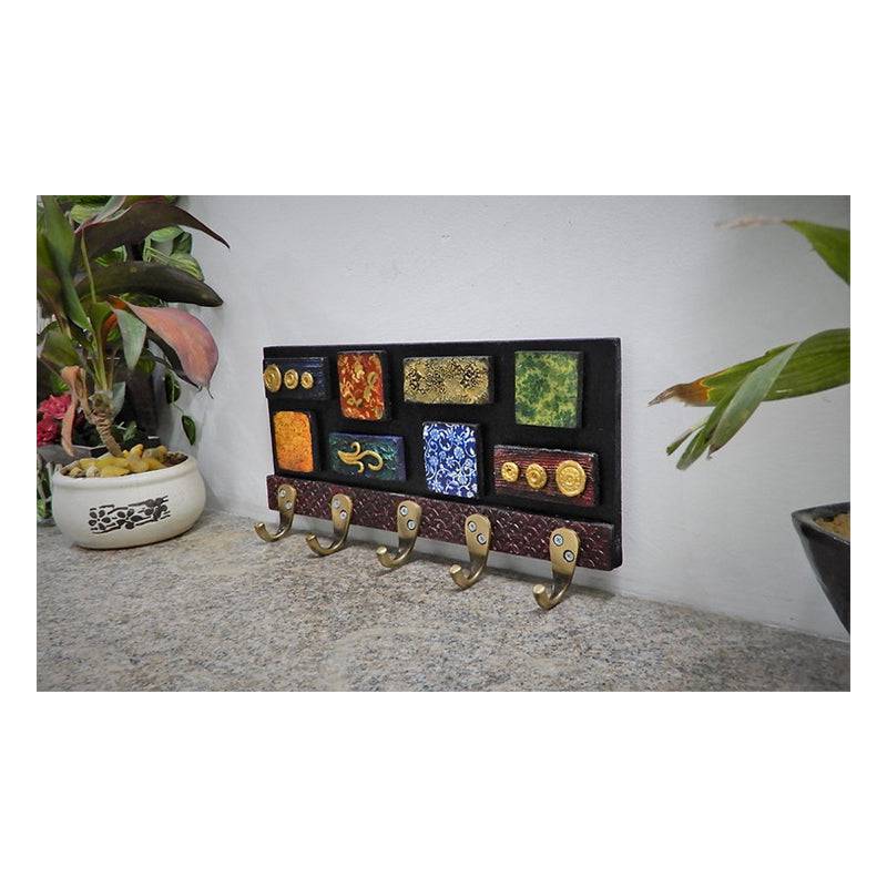 Wall Hooks Key Holder Wall Decor Mural , Cloth Hangers, Elegant Home Utility - 1 Pc