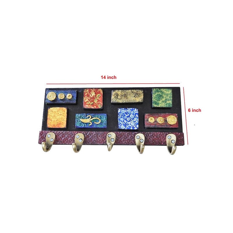 Wall Hooks Key Holder Wall Decor Mural , Cloth Hangers, Elegant Home Utility - 1 Pc