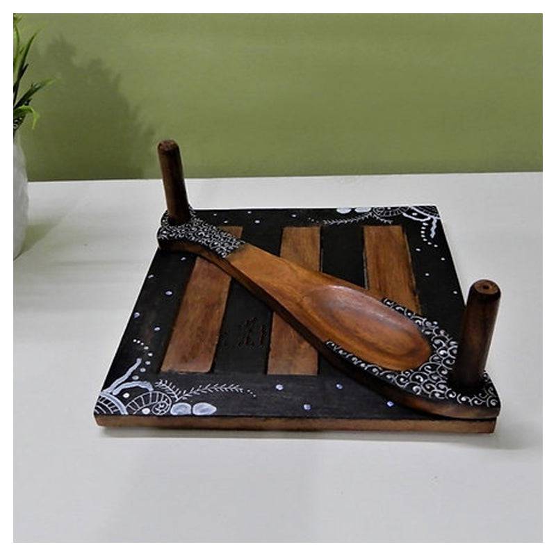 Tissue Holder napkin organizer tooth pick holder Sheesham hand painted - 1 Pc