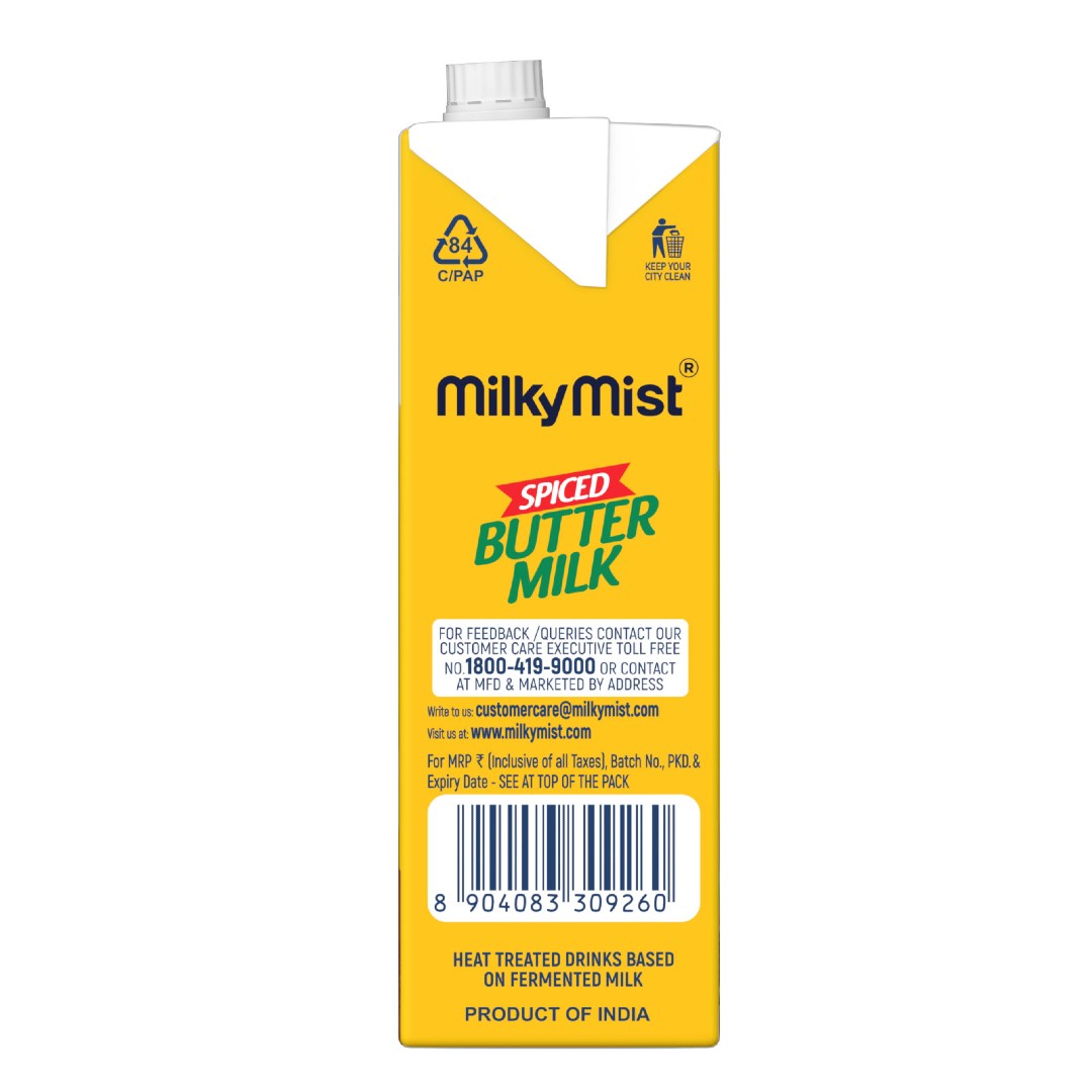Milky Mist Spiced ButterMilk - 12 X 1 L
