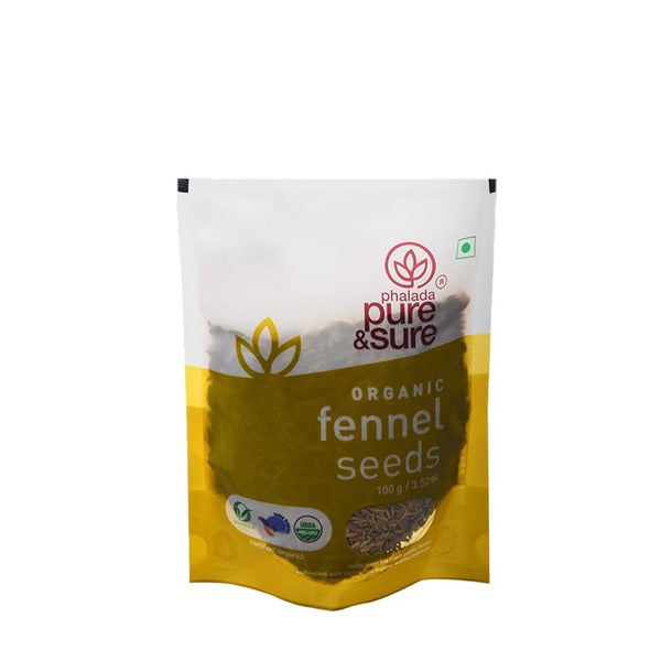 Phalada Pure & Sure Organic Fennel Seeds - 100 g