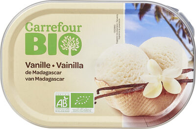 Carrefour Organic Madagascar Vanilla Ice Cream  - 471 G