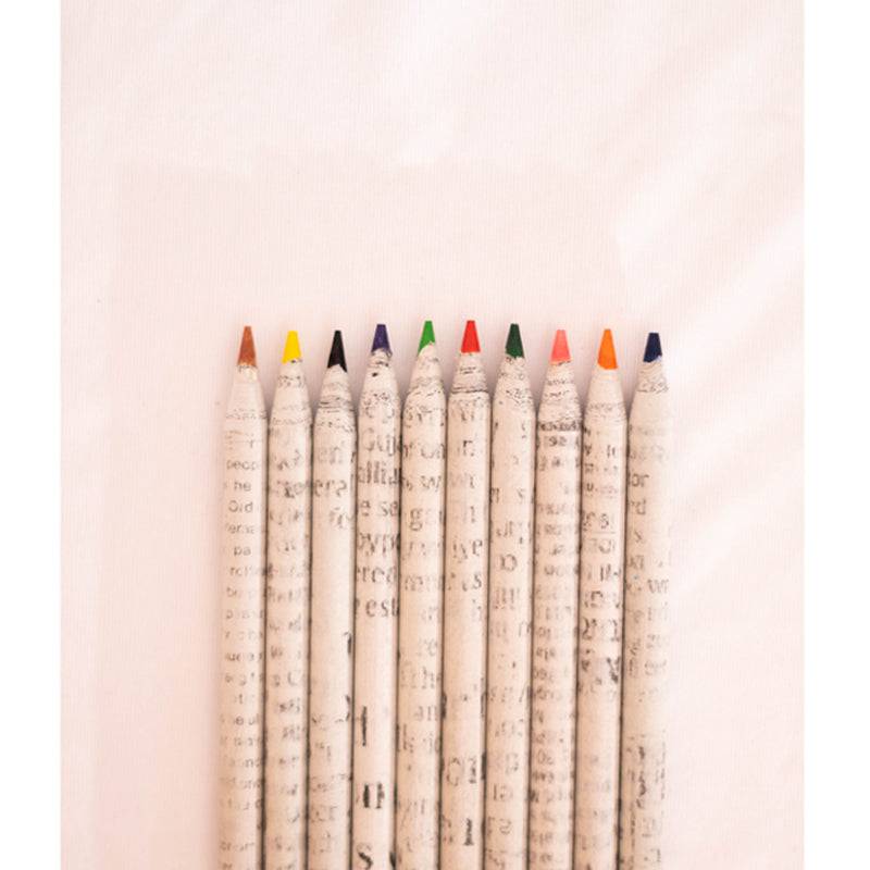 Hug Nature News Paper Color Pencil - Set Of 10