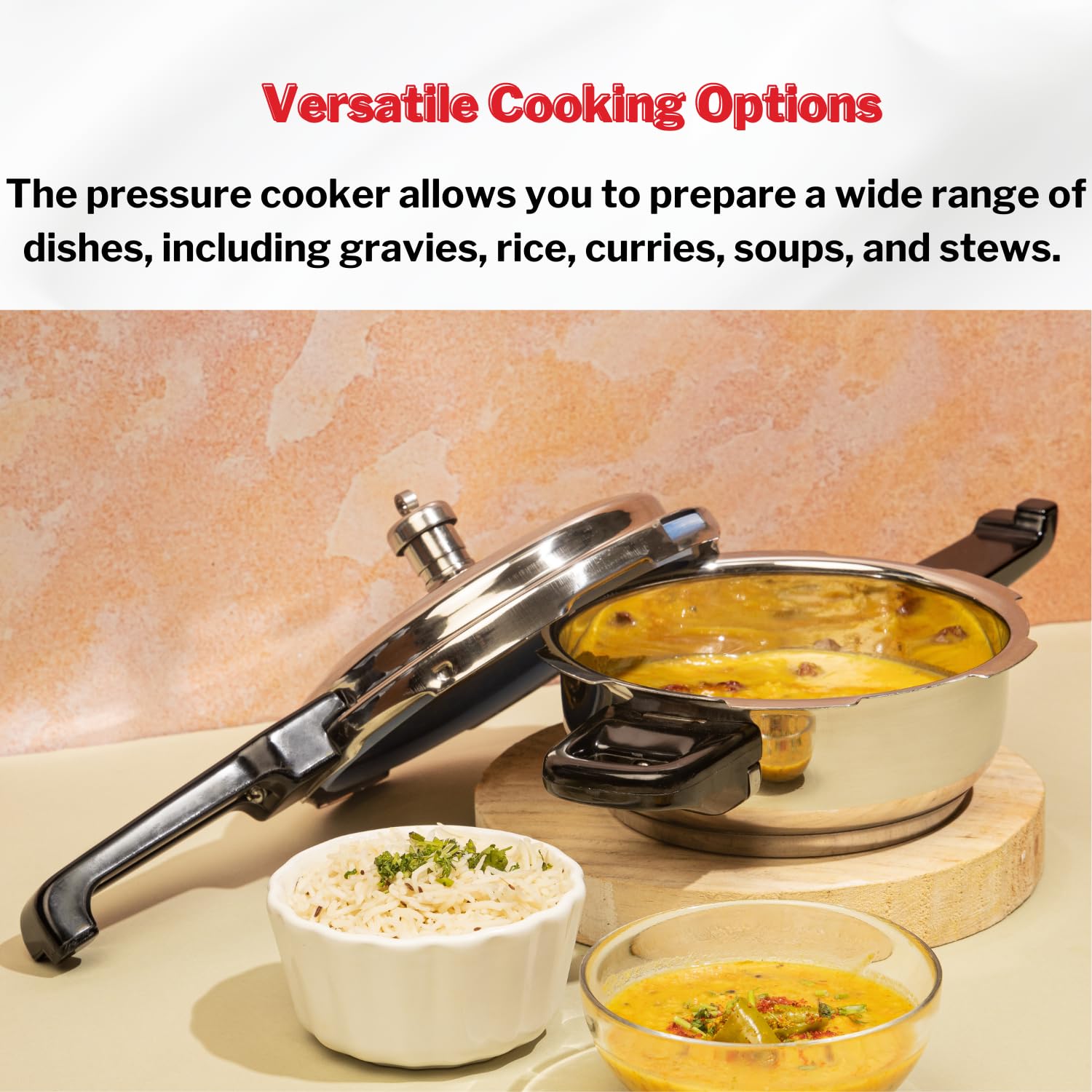 Vinod Deep Pan Pressure Cooker - 4.5 L Senior - PPWCSR