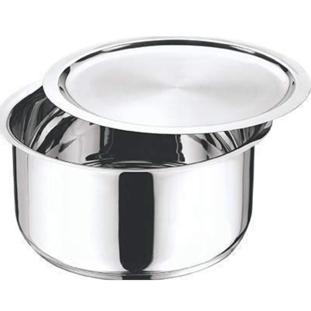 Vinod Stainless Steel 304 Grade Tope/Patila/Topiya with Lid - 2.2 L (1