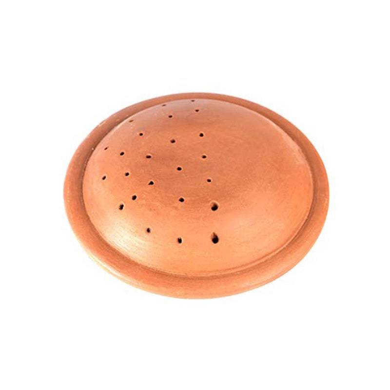 Earthen Clay Rice Pot with Clay Strainer Plate - 1 Pc