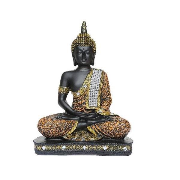 Jaipur Ace Sitting Buddha for Home Decor Showpiece Idol (Color May Vary)- 1 Pc