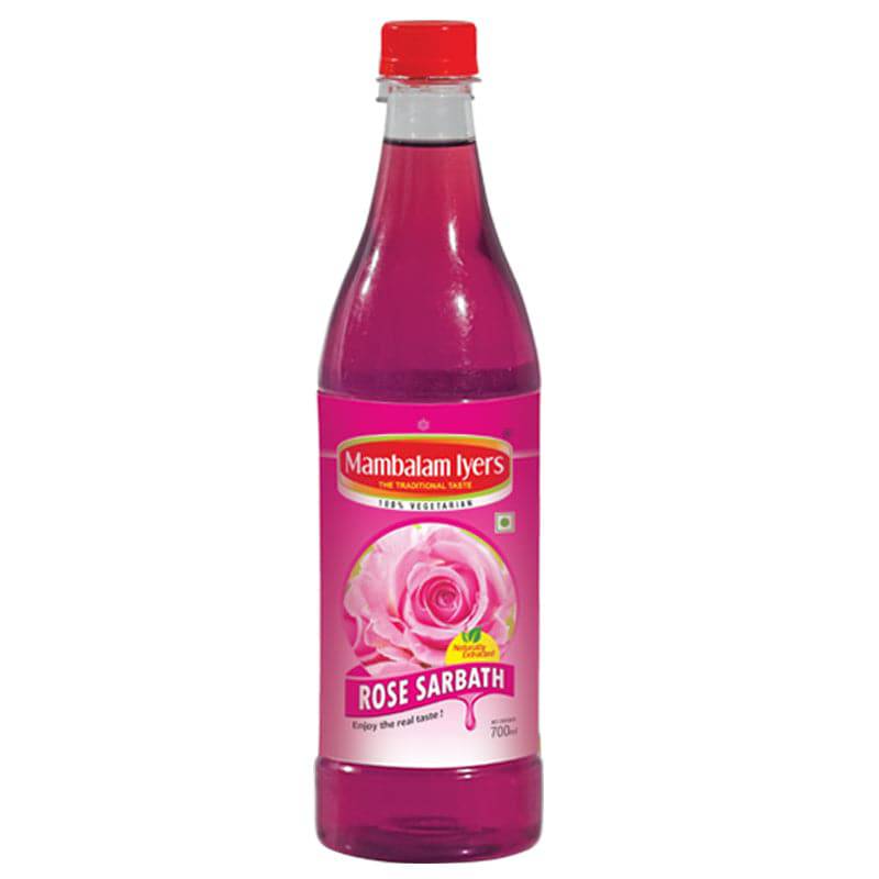 Mambalam Iyers Rose Sarbath - 700 ml