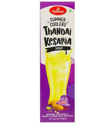 Haldiram's Thandai Kesaria Syrup - 750 ml
