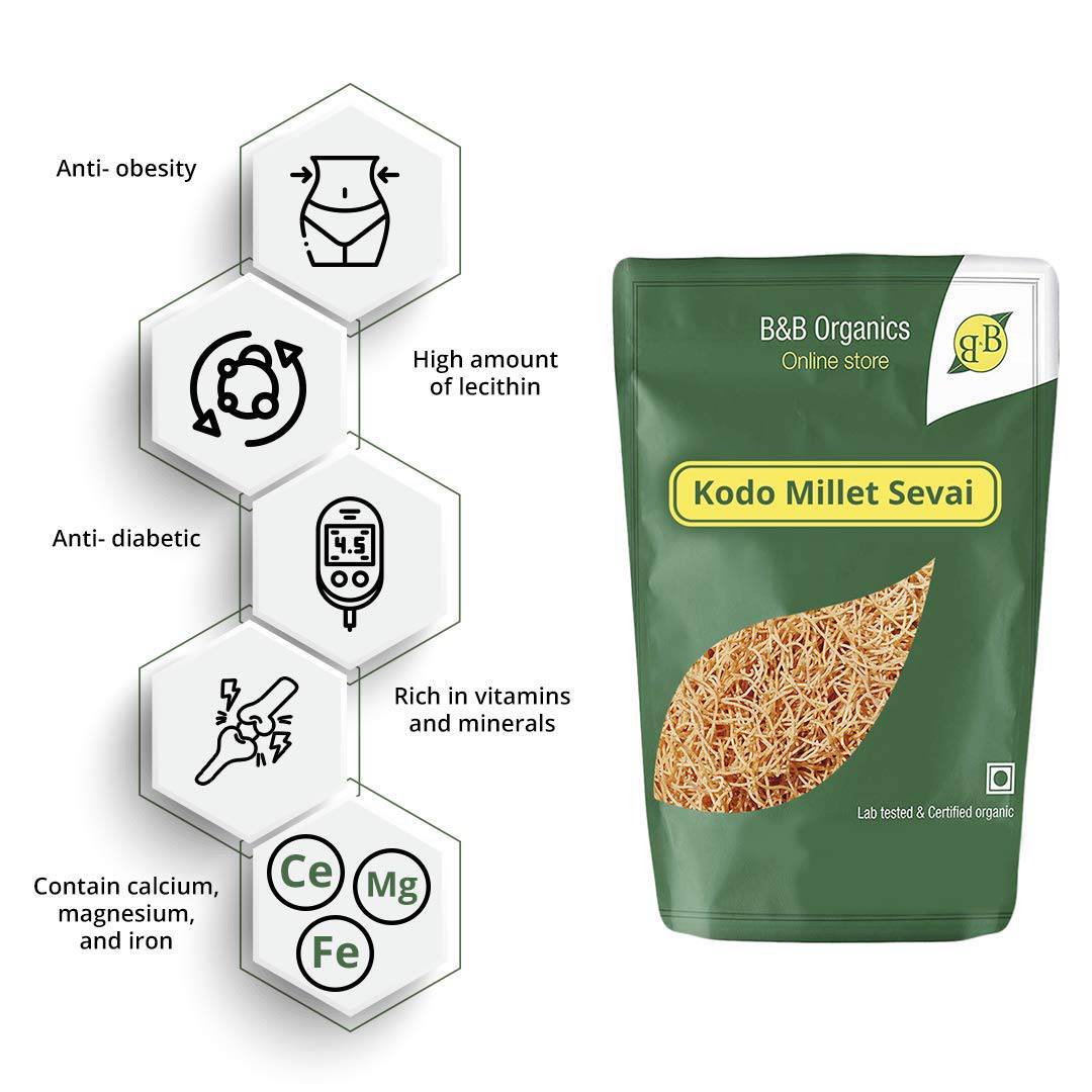 BNB Kodo Millet Vermicelli(Certified Organics) - 180 g